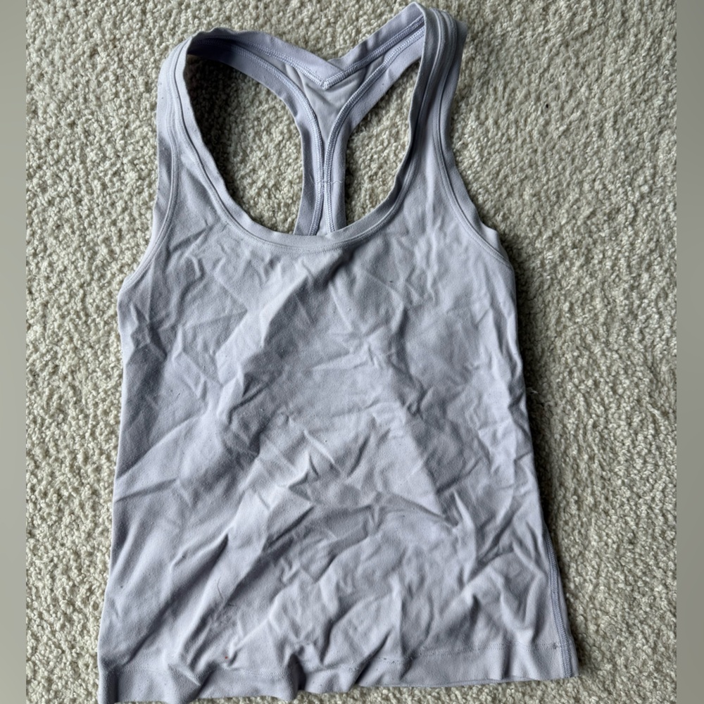 Lululemon Women's White Racerback Tank Top